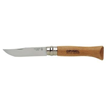 OPINEL INOX MANCHE HÊTRE 6 SANS CAKI (123060)