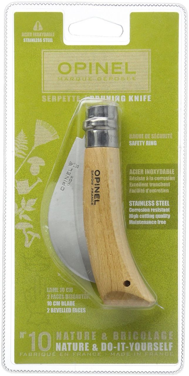 OPINEL INOX BEECH HANDLE 10 NO BAGS PACKAGING