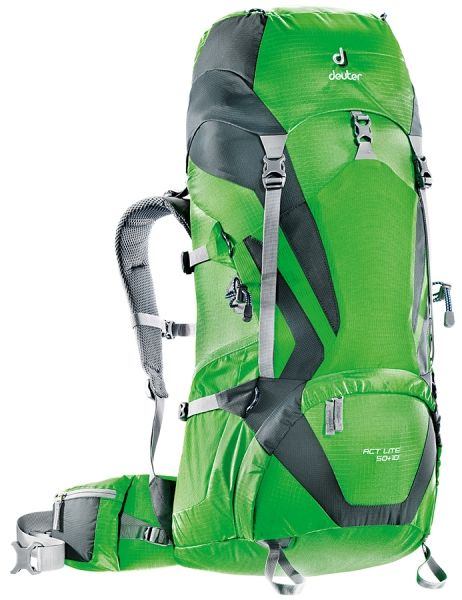 DEUTER ACT LITE 50+10 SIRT CANTASI SİYAH - GRANİT