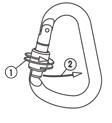 CLIMBING TECHNOLOGY ALUMINYUM OVAL KILITLI KARABINA