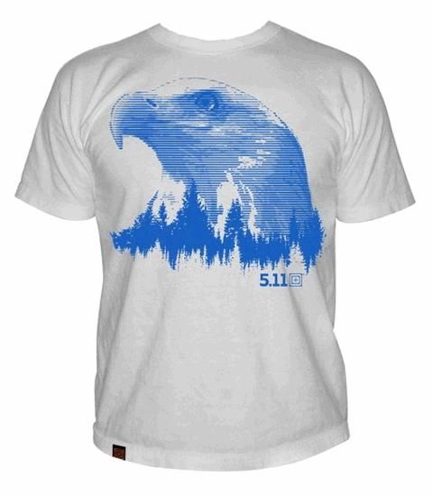 5.11 LOGO T S/S TREELINE BEYAZ T-SHIRT M