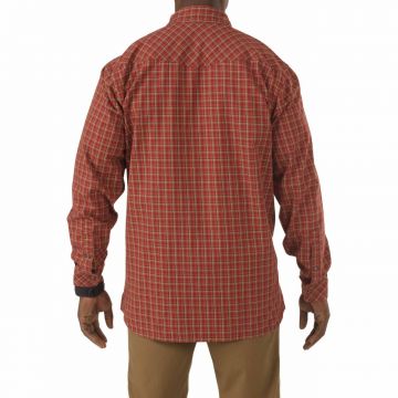 5.11 FLANNEL L/S GOMLEK KIRMIZI S